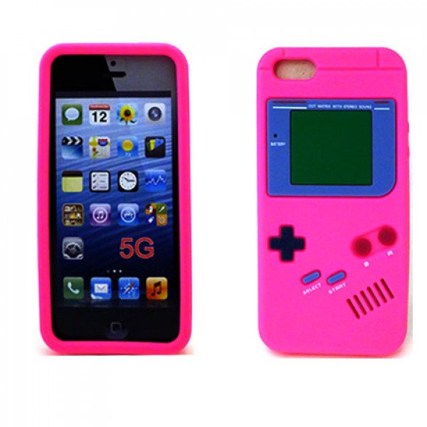 Wholesale iPhone 5 5S 3D Game Case (Hot Pink)